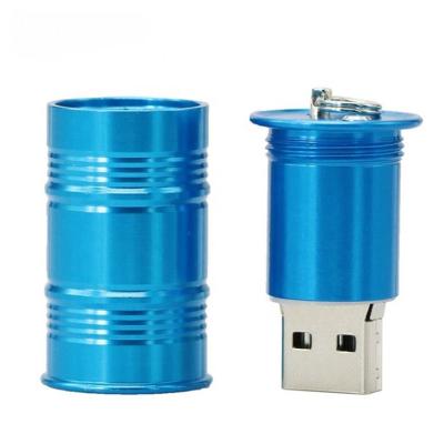 China Metal oil can shape usb memory flash drives 8gb 16gb 32gb 64gb 128gb with custom logo for sale