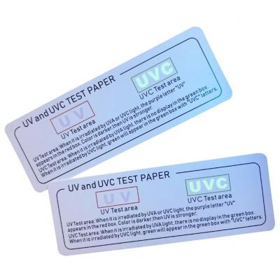 China Wholesale Custom UV-C Test Card Athmedic Lamp Light UV Test Card for sale