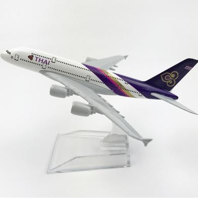 China Diecast Toy THAILAND Airline Airbus a380 Passenger Resin Aircraft Models Toys for sale