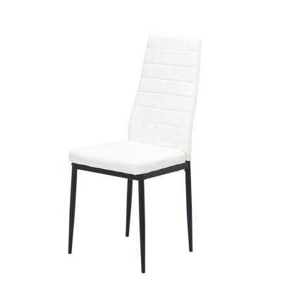 China Modern dining chair leather with metal leg for sale