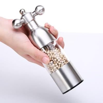 China Viable Hand Tools Herb Spice Salt and Pepper Mill Grinder Set Salt and Pepper Grinder Glass Ceramic Jar for sale