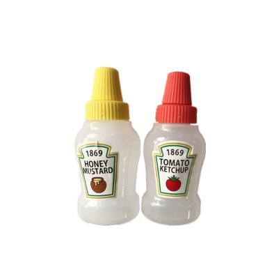 China A Set Of Two Wholesale High Quality Plastic Pet Food Ketchup Container Sauce Squeeze Bottle for sale