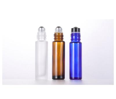 China Custom Perfume Essential Oil Roller Circular Glass Bottle 10ml Bottles For Sale for sale