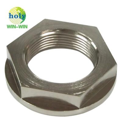 China Metal Alloy CNC Aluminum Certified Machining Milling Boring Grinding Service For Metal Threaded Bushing With Nickel Plating for sale