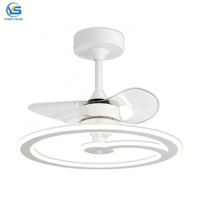 China Modern 42 inch 110v 220v Folding Modern Remote Control Ceiling Fans With Lights Lamp Led Designer Luz Scam Ventilador Oculto Techo for sale