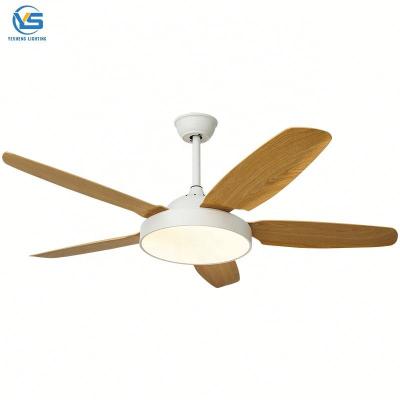 China Modern LED Ceiling Fans with Decorative Smart Remote Control Modern Indoor Ceiling Fan Luxury Wooden Ceiling Fans with Light for sale