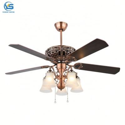 China Rustic AC 52 Inch Ceiling Fan With Light Kit With Remote Control 52 Inch Ceiling Fan With Light Kit for sale