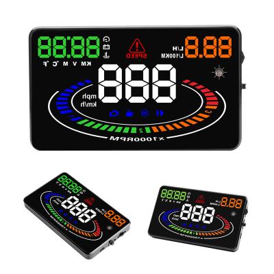 China Hight Luminous Led Wins Novelty Auto Over Speed ​​Alarm Car OBD II HUD Head Up Display for sale