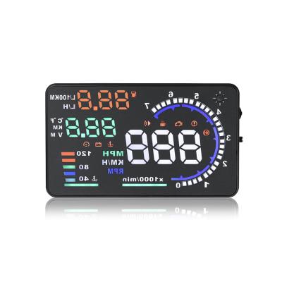 China China-chic New 2022 A8 Auto Diagnostic Tool Motos Electronic Security Alarm System Automotive Over Speed ​​Alarm Car OEM HUD OBD HUD tpms Display for sale