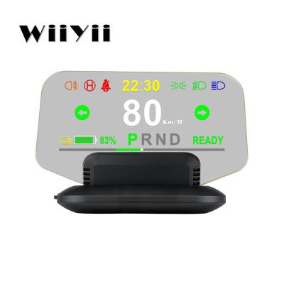 China LED Code List Car Windshield Projector Heads Show Multifunctional HUD Mobile Phone Holder OBD2 GPS Measurement For Tesla Model 3 for sale