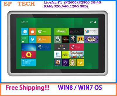 China Free shipping!! 32/64-bit Tablet PC Win7/Win8 OS Atom N2800/N2600 Dual Core 1.86GHz 3G for sale