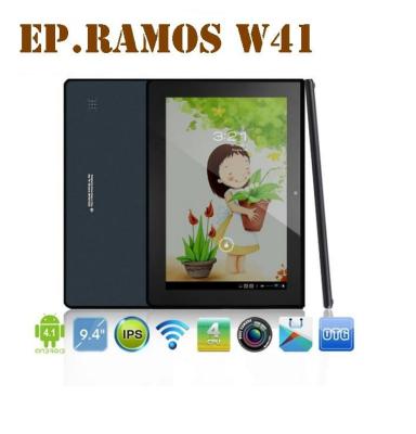 China 9.4'' Ramos W41 tablet pc Quad Core IPS Screen1280x800 1GB16GB Android4.1 for sale