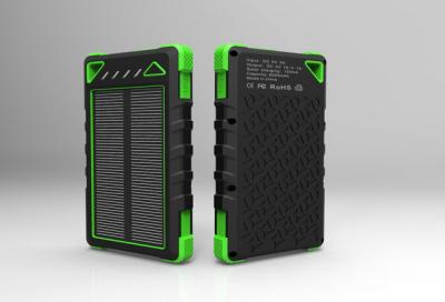 China Rugged Solar panel power Charger 8000mAh for iphone6 waterproof, shockproof, anti dust for sale