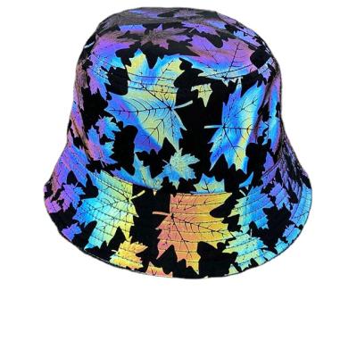 China Picture Shinning The Hip Hop Colorful Reflective Hood Bucket Hat Outdoor Sun Sports Hat Wholesale for sale