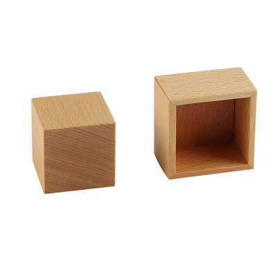 China Children Educational Wooden Wooden Toy Wooden Box and Cube Montessori Material for sale