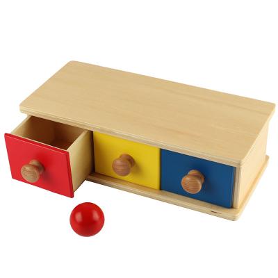 China LT001 Newborn wooden box with bins toys wooden material montessori educational toys for children and infant for sale