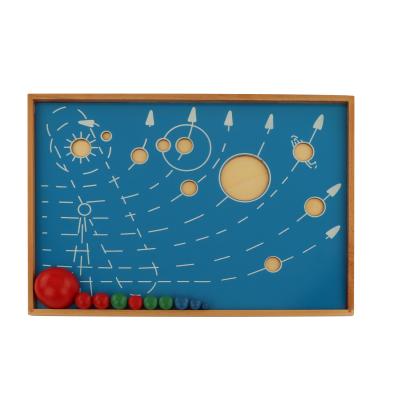 China Cloth GE080 (NX) wooden montessori montessori nine planets geography toy materials equipment materials for AMS for sale