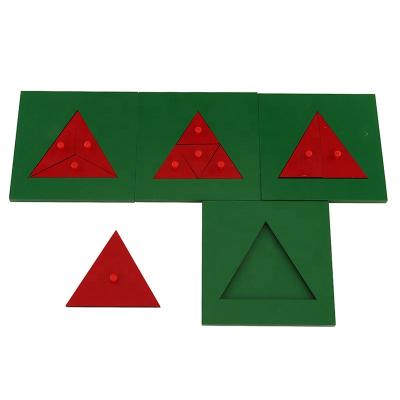 China Metal fraction wooden triangle MA168/1 without 2 stands montessori math toys for sale