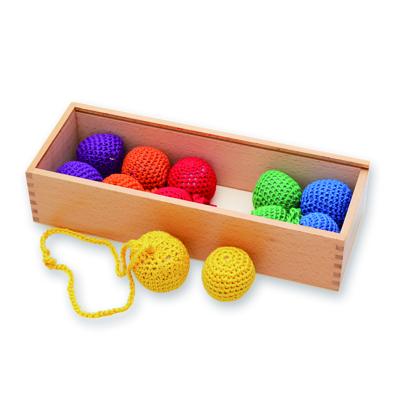 China N001 Wooden Wooden Ball Colorful Kindergarten Exercising Learning Toys Froebel Gabe Educational Toy 1 for sale