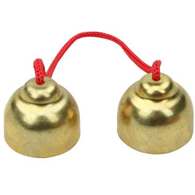 China 2020 Hot Selling Educaitonal Musical Instrument Toys Educational Musical Instrument Brass Bell Aids Attention Jingling Catch Bell for sale