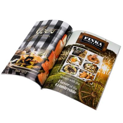 China Customized A4 Folded Leaflet Magazine Printing Custom Printing Glossy Paper Magazine Matte Art Paper Magazine for sale