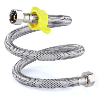 China Modern High Quality Braided Stainless Steel Hose EPDM Hose Bathroom Faucet Accessories With Wrench for sale