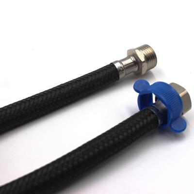 China Factory Supply Modern Nylon Braided Water Hose Flexible Tube F1/2xF1/2 With Hook for sale