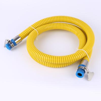 China Modern Plastic PVC Stainless Steel Gas Flexible Rubber Hose For Kitchen Bathroom for sale