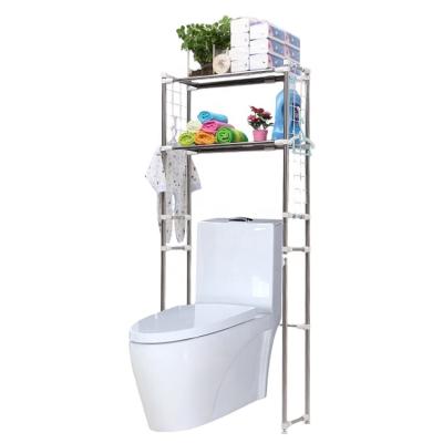 China Detachable Bathroom Stocked Standing Over Toilet Shelf Toilet Bathroom Storage Rack for sale