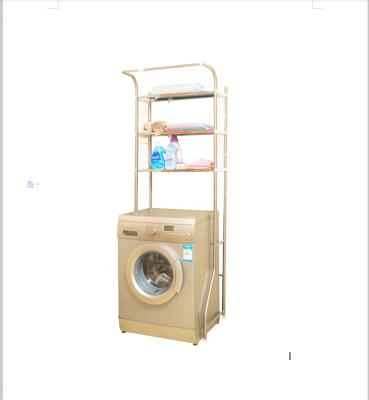 China Modern Metal Style Bathroom Toilet Washing Machine Storage Shelf Rack Stocked for sale