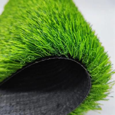 China Durable Fast Delivery Garden Decoration Synthetic Turf Artificial Grass Roll Two-color Woven Grass Synthetic Grass for sale