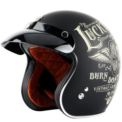 China Retro Crash Helmet Motorcycle Helmet SUBO Classic Style Motorcycle Helmet Retro For Chopper Bikes Hary Style Helmet for sale