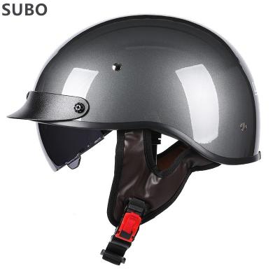 China High Safety Motorcycle SUBO Helmet Newly Designed Retro Half Helmet Custom Face Helmet Baseball Stylist Motor Helmet for sale