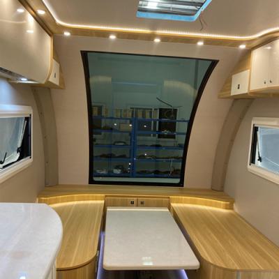 China Latest Art German RV Door Tent RV Tent Travel Trailer Motorhome Motorhome Electric Caravan RV for sale