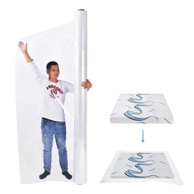 China AbrasionResistant Moisture Proof Super Wide 2.5m Mattress Wrapping Pe Film Furniture Sofa Mattress Protective Plastic Film for sale