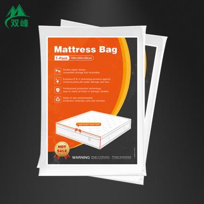 China Mattress Zipper Bag Mattress Moisture Proof Bag For Moving PE Plastic Transparent Packaging Bag for sale