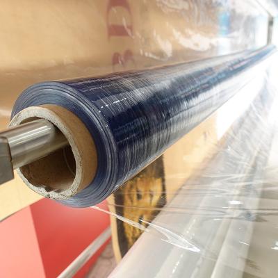 China Moisture Proof Mattress Packing Clear Plastic PVC Film Bule PVC Roll for sale