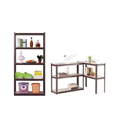 China Lightweight Type Warehouse Corner Shelves Corrosion Protection DIY Steel Shelving for sale