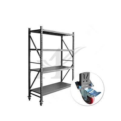 China Warehouse / Workshop Battery Storage Light Duty Rack 1500*500*2000mm With Wheels for sale