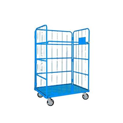 China Collapsible Folding Wire Mesh Roll Pallet Container for sale