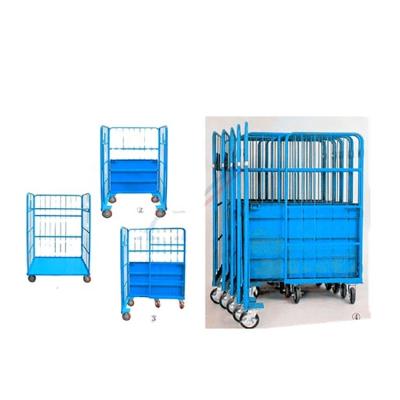 China Collapsible Used Steel Folding Roll Container For Sale for sale