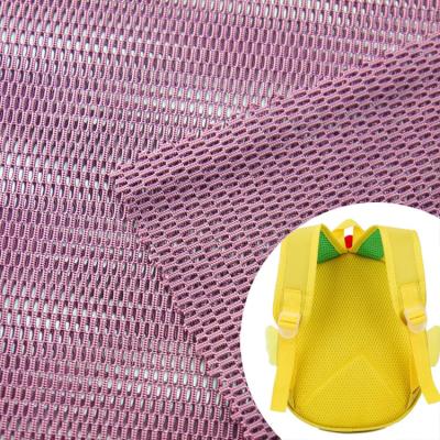 China Plain Hollow Spandex Jacquard Mesh Net Backpack Fabric for sale