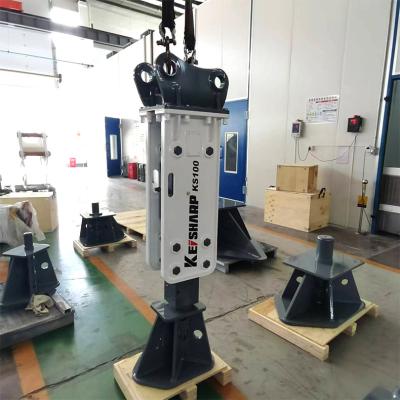 China KS100 Excavator Hydraulic Rock Breaker Machine Top Type 75mm Chisel Diameter for sale