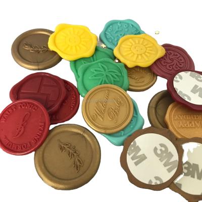 China Decoration Self Adhesive Seals With Logo 32 Colors For Chosen Wax Seal Sticker for sale