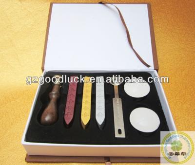 China Decoration Gold Metal Peacock S Sealing Wax Stamp Set for sale