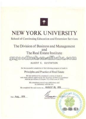 China office diploma certificate paper/college certificate/custom stamper seal for sale