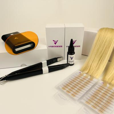 China Hair electronic factory light mode technology v direct selling more comfortable than wigs band in hair extensions 100% hair extension tool for sale