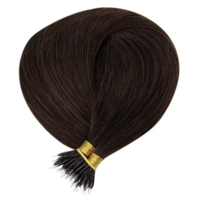 China 100% microring hair extension light v loop hair factory direct sales cuticle remy hair wholesale curly alignment nanoring for sale