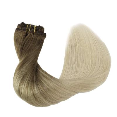 China Curly V Loop Light Hair Extensions Clip In Hair Direct Selling Manufacturers Pull Hot Sale Wholesale Double Clip for sale