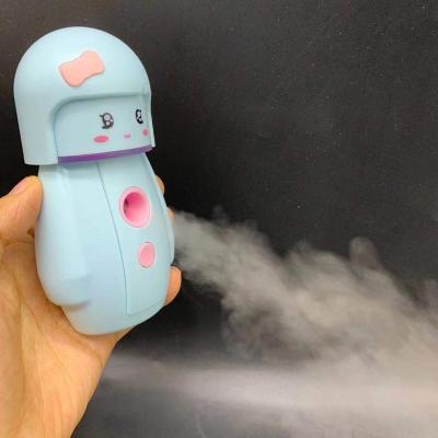 China MIQMI Mini Car Doll House Gabby 7 Colors Portable Led Rechargeable Light Air USB Wireless Home Car Face Cool Mist Humidifier for sale